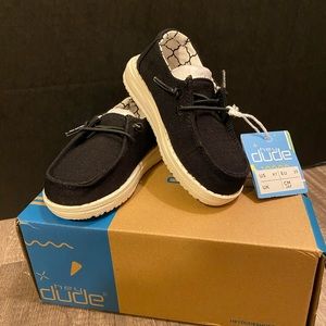 Hey Dude Wendy Linen Black Toddler Shoes